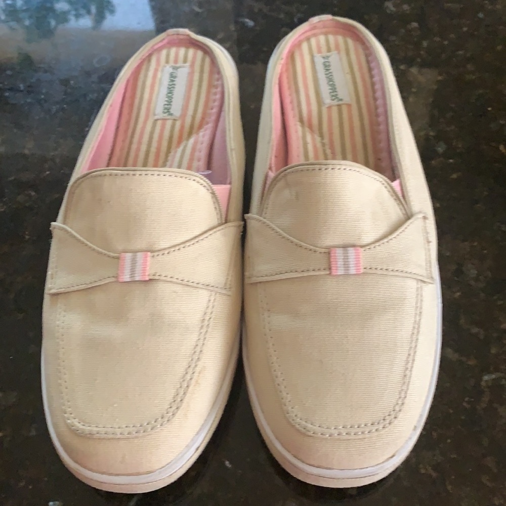 Grasshopper Slip on Canvas Slides